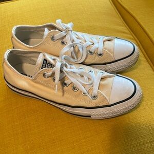 Pale yellow converse